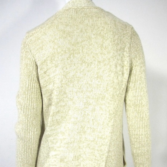 DVF Drop Down Cardigan Sweater,
Ivory Gold Metallic Knit, Wool Bland - Picture 4 of 5